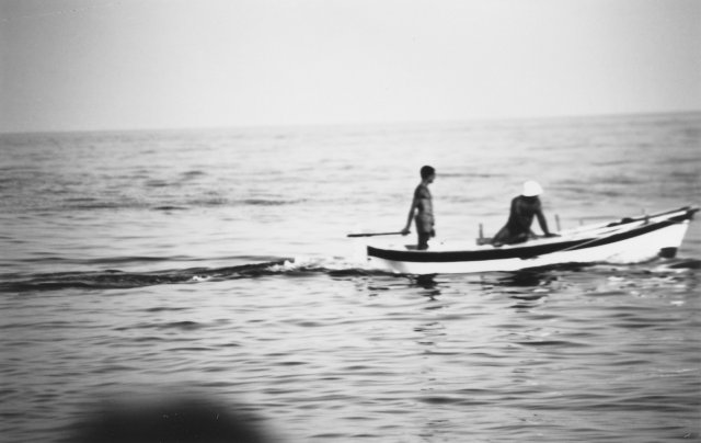 La barca che traglia l&#039;acqua